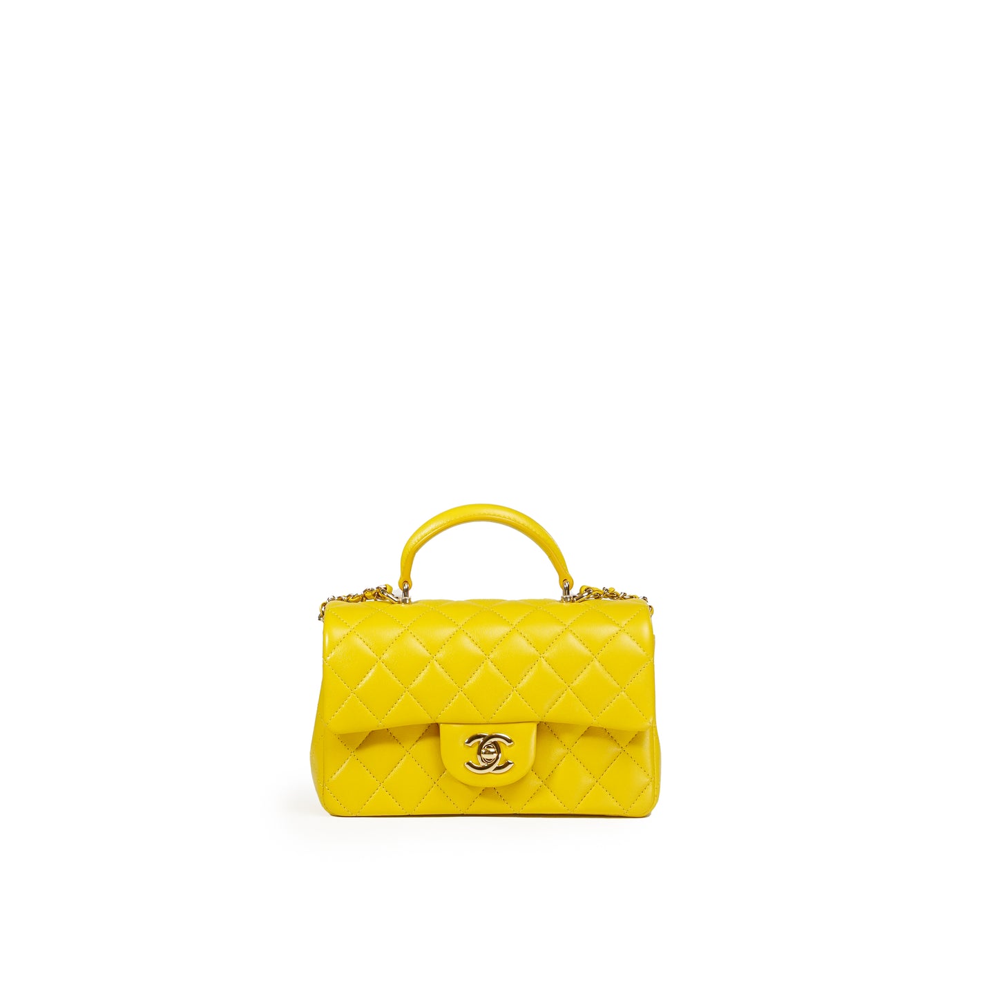 CHANEL SMALL CROSSBODY BAG (YELLOW)