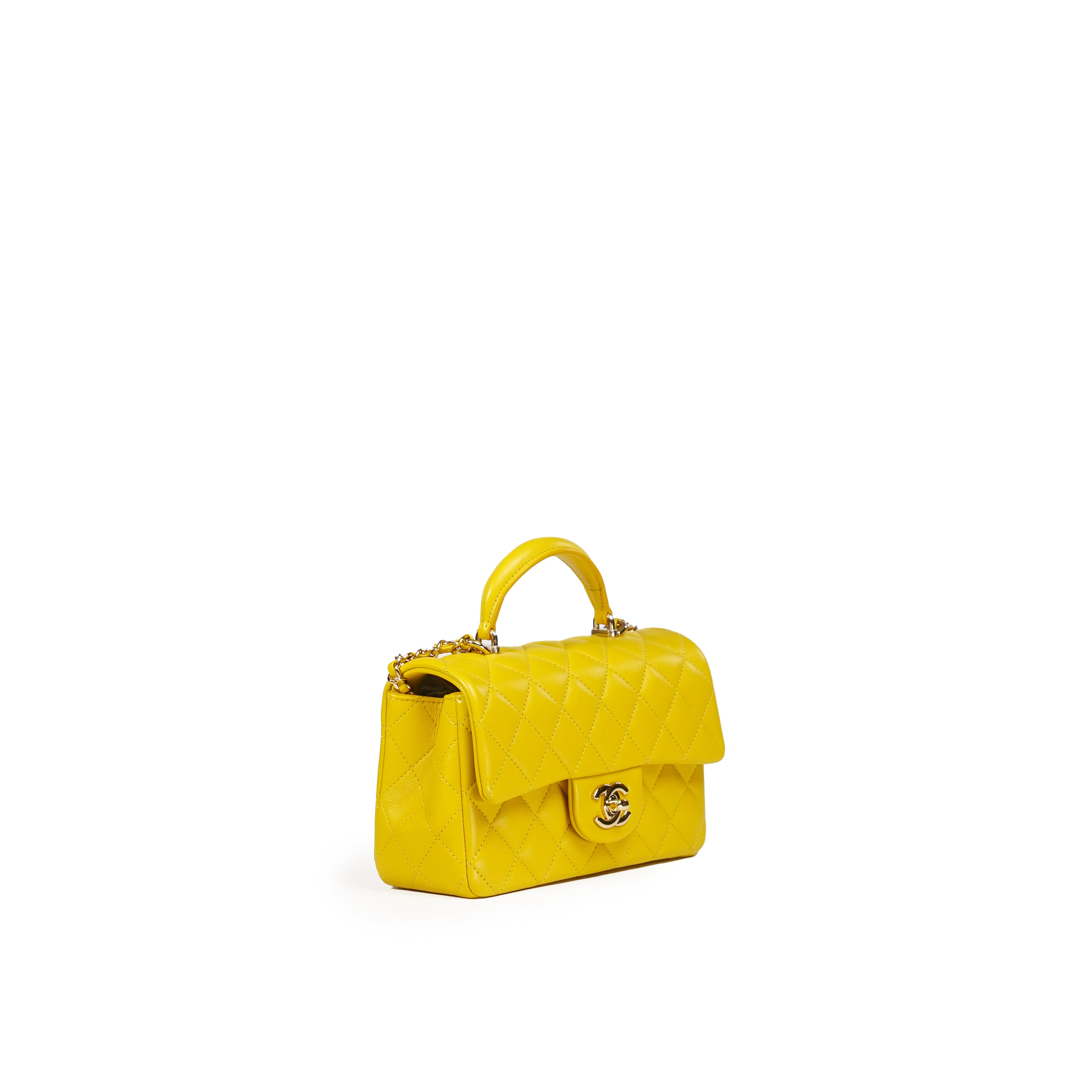 CHANEL SMALL CROSSBODY BAG (YELLOW)