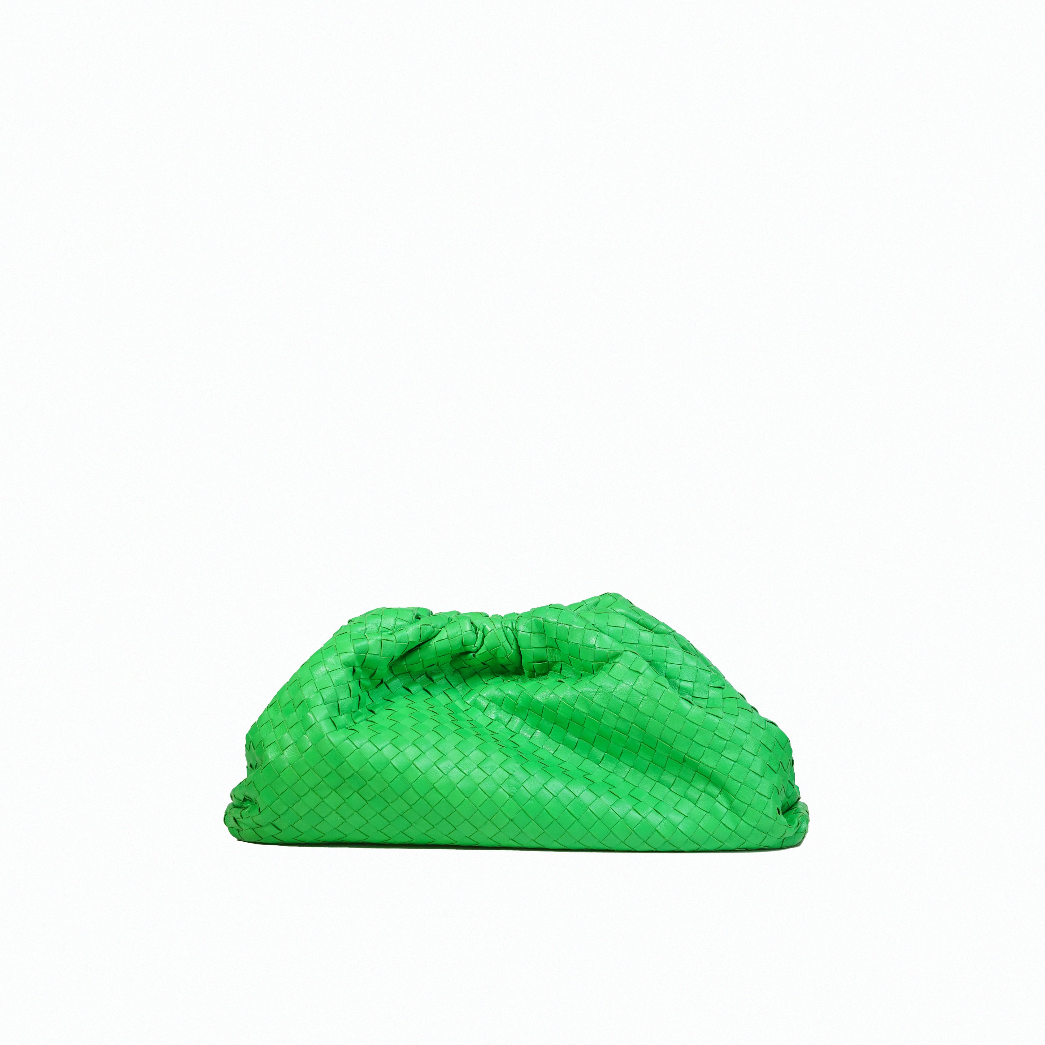 BOTTEGA INTRECCIATO POUCH CLUTCH (GREEN)